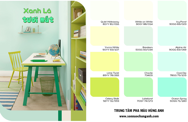 Bảng màu sơn Dulux